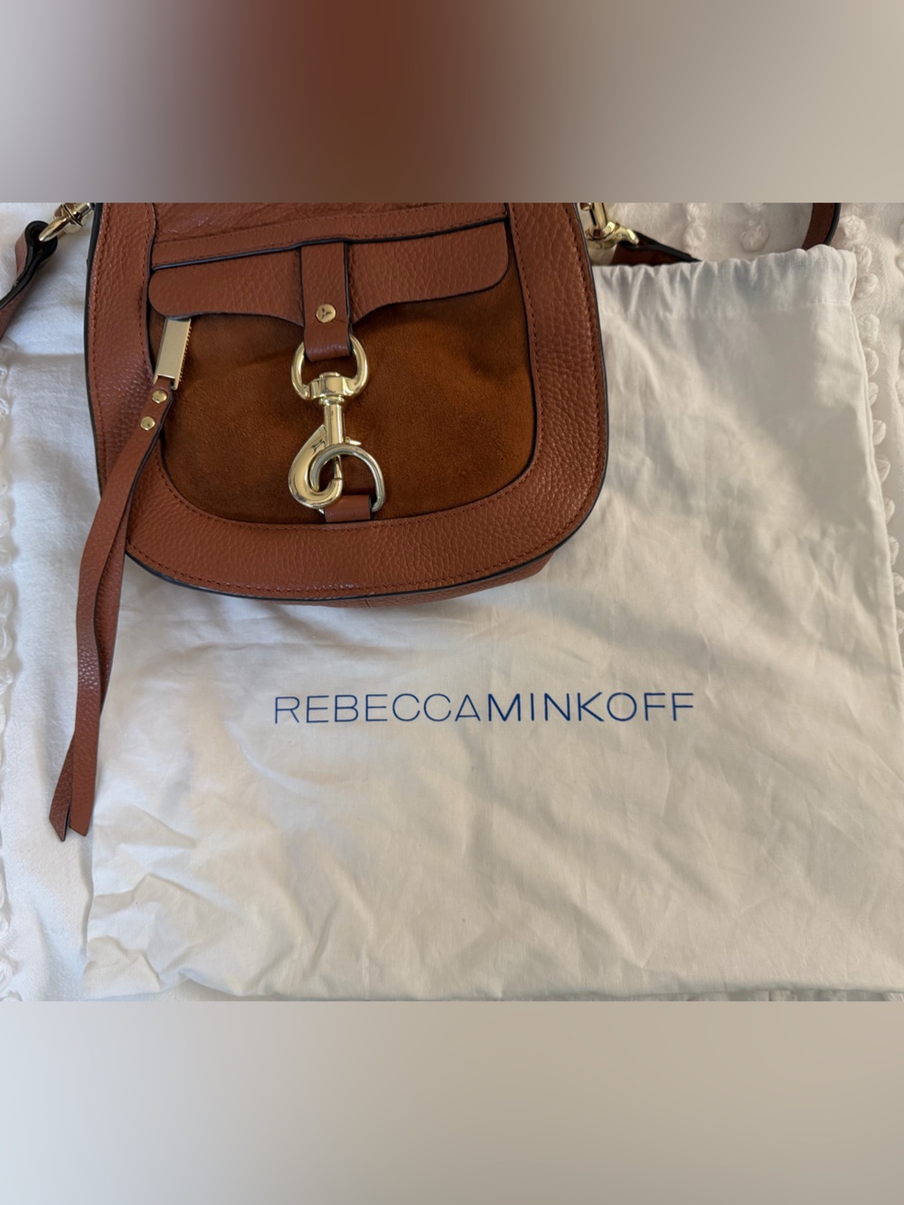Rebecca Minkoff leather & suede saddle bag - Picture 8 of 8